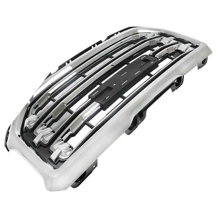 DURAFORCE Front Upper Grille For GMC Sierra 1500 16-2018 19 Chrome Grill Plastic GM1200743