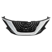 DURAFORCE Chrome+Black Plastic For Nissan Murano 2015-17 2018 Front Bumper Upper Grille