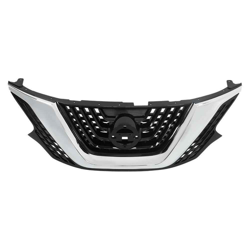 DURAFORCE Chrome+Black Plastic For Nissan Murano 2015-17 2018 Front Bumper Upper Grille
