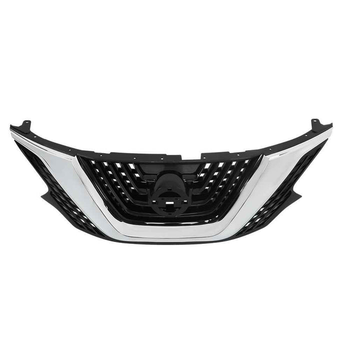DURAFORCE Chrome+Black Plastic For Nissan Murano 2015-17 2018 Front Bumper Upper Grille