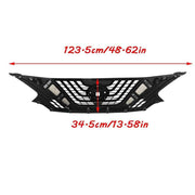DURAFORCE Chrome+Black Plastic For Nissan Murano 2015-17 2018 Front Bumper Upper Grille