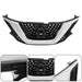 DURAFORCE Chrome+Black Plastic For Nissan Murano 2015-17 2018 Front Bumper Upper Grille