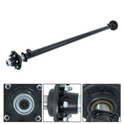 DURAFORCE 7000lbs Trailer Axle 8 lug-6.5" Idler 89" Hub Face 74" Spring Center Boat Axle