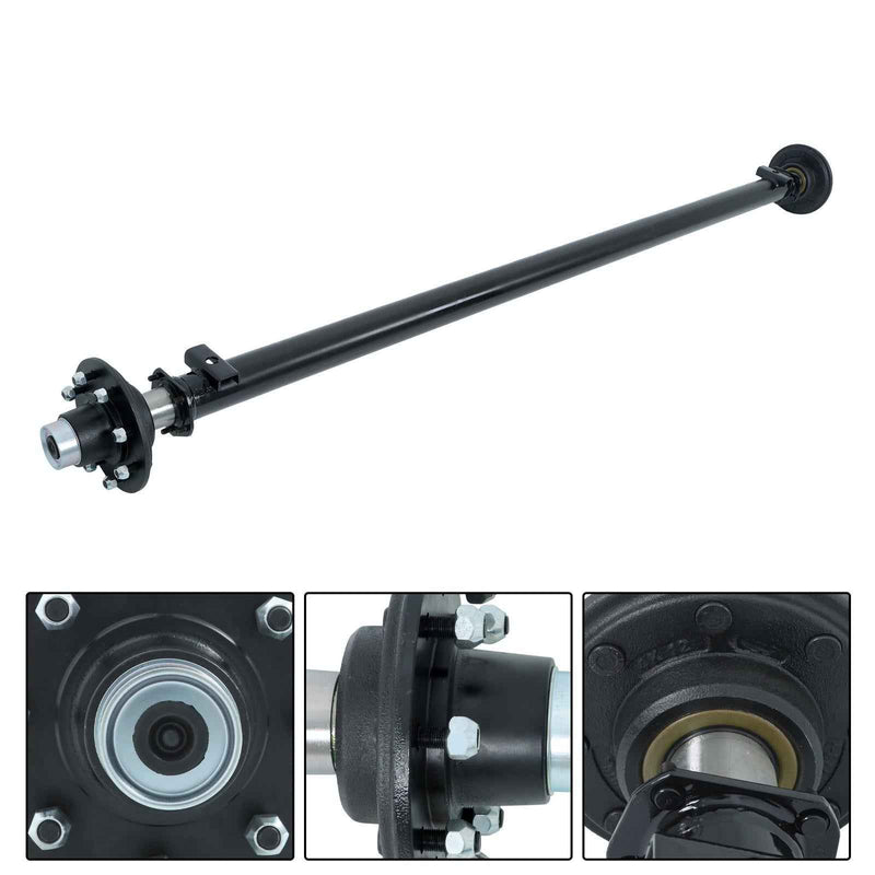 DURAFORCE 7000lbs Trailer Axle 8 lug-6.5" Idler 89" Hub Face 74" Spring Center Boat Axle