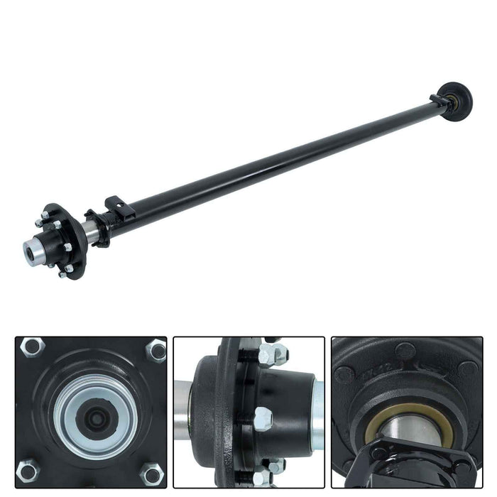 DURAFORCE 7000lbs Trailer Axle 8 lug-6.5" Idler 89" Hub Face 74" Spring Center Boat Axle