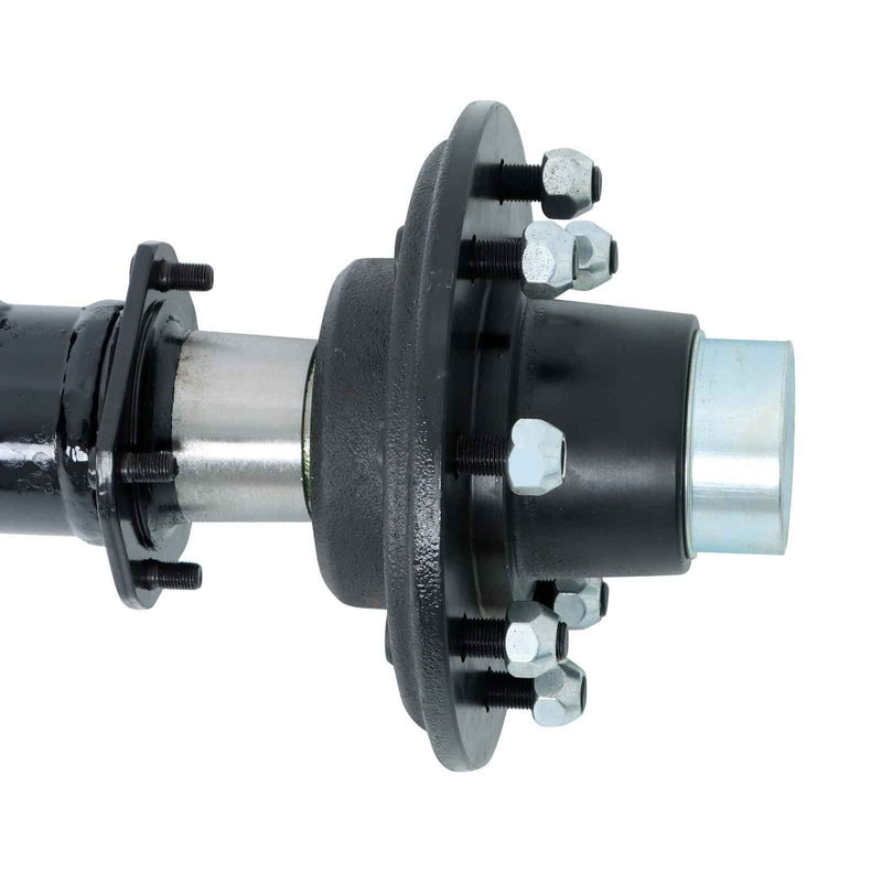DURAFORCE 7000lbs Trailer Axle 8 lug-6.5" Idler 89" Hub Face 74" Spring Center Boat Axle