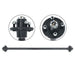 DURAFORCE 2000 lbs Trailer Boat Axle 4lug-4" 52" Hub Face 42" Spring Center W/ U-Bolt Kit