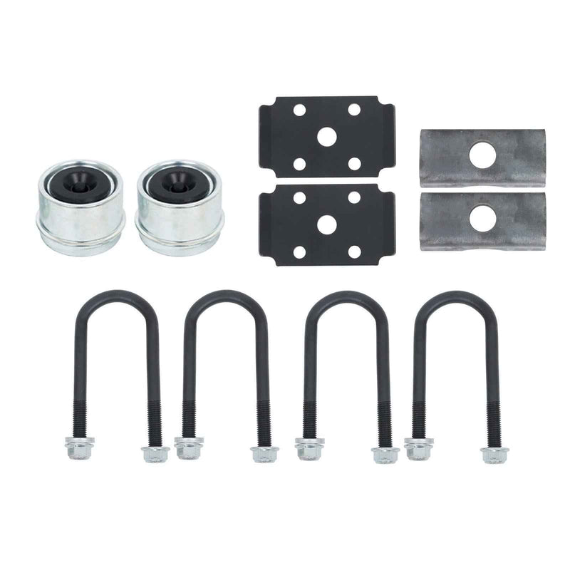 DURAFORCE 2000 lbs Trailer Boat Axle 4lug-4" 52" Hub Face 42" Spring Center W/ U-Bolt Kit