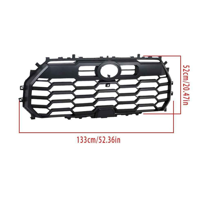 DURAFORCE 53114-0C470 Front Upper Grille Mesh Matte Black For Toyota Tundra 2022-2023