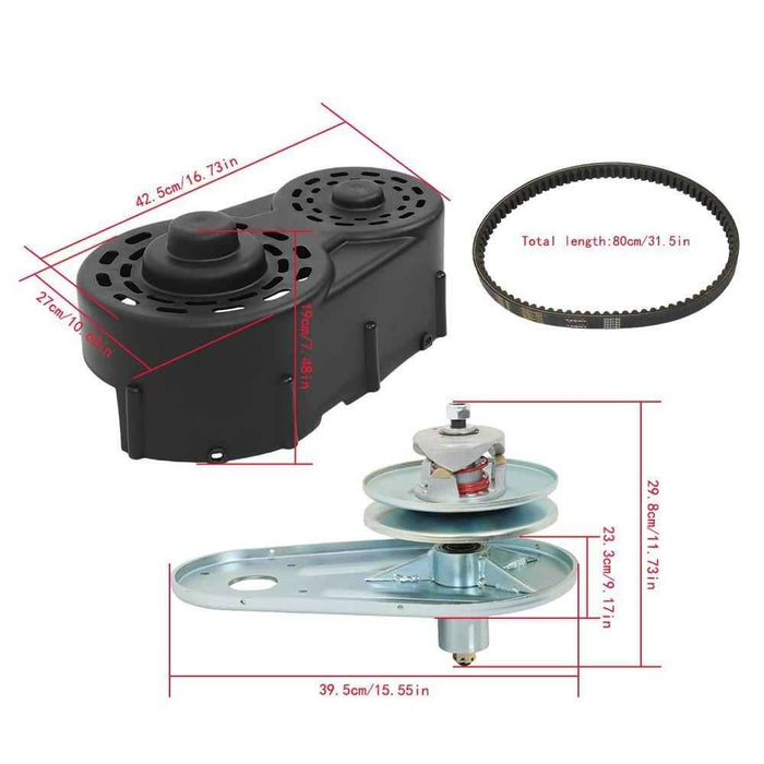 DURAFORCE Fit For cart golf cart Torque Converter Kit 40 Series Clutch Pulley 8-16HP New