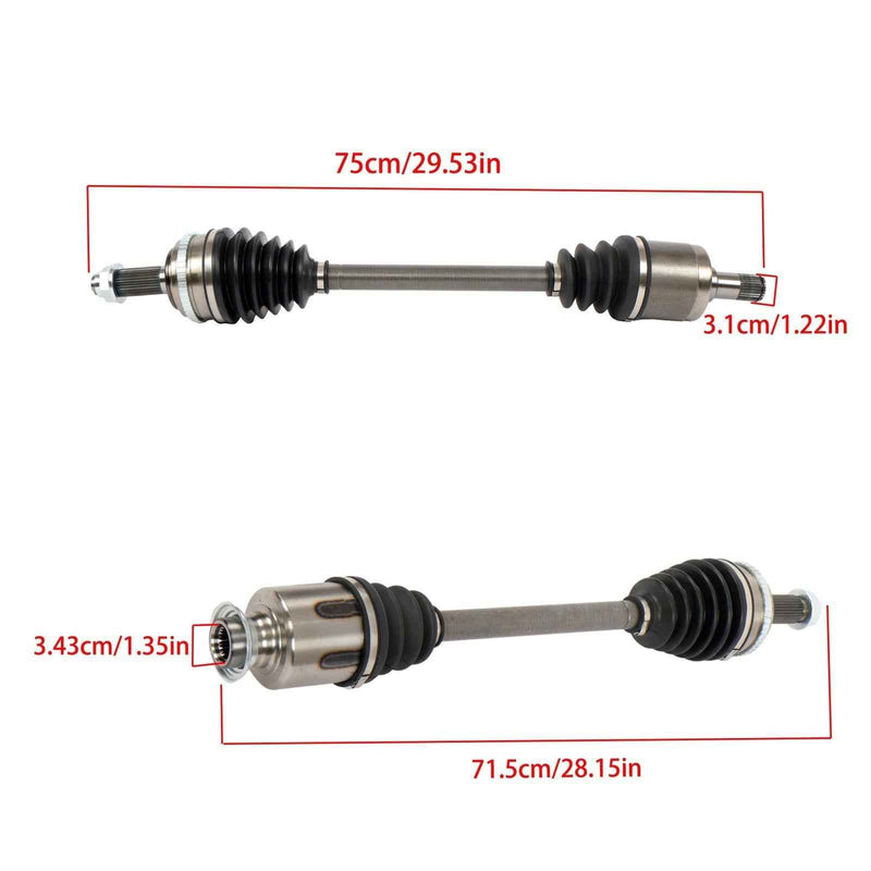 DURAFORCE Fit For Acura MDX 2003 2004-2006 664198 664199 Front Left & Right CV Axle Shaft