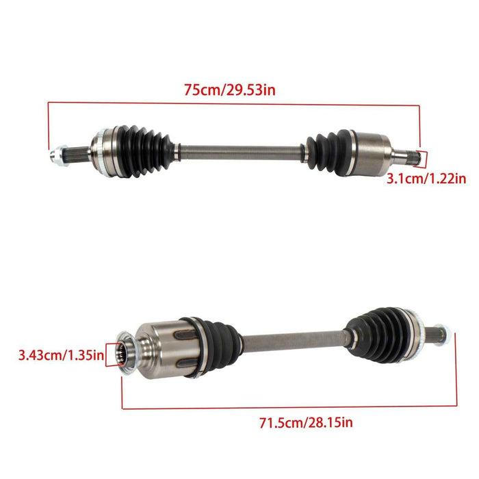 DURAFORCE Fit For Acura MDX 2003 2004-2006 664198 664199 Front Left & Right CV Axle Shaft
