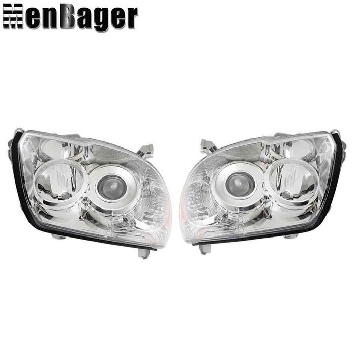 DURAFORCE Left+Right Side Halogen For Toyota 4Runner 2006-08-09 Headlights Chrome Housing