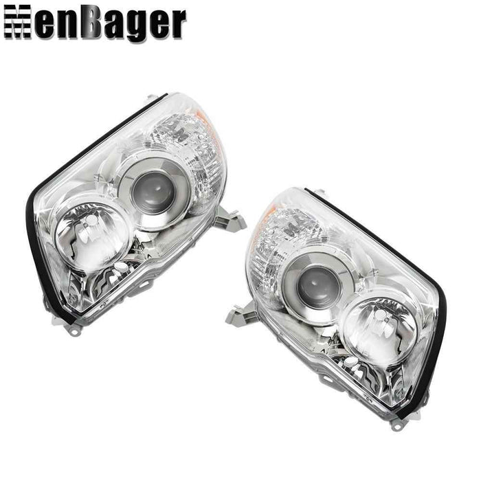 DURAFORCE Left+Right Side Halogen For Toyota 4Runner 2006-08-09 Headlights Chrome Housing
