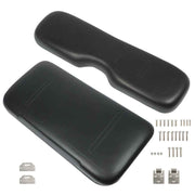 DURAFORCE Black Golf Cart Front Seat Cushion+ Backrest For EZGO Medalist TXT 1994-2013