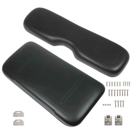DURAFORCE Black Golf Cart Front Seat Cushion+ Backrest For EZGO Medalist TXT 1994-2013