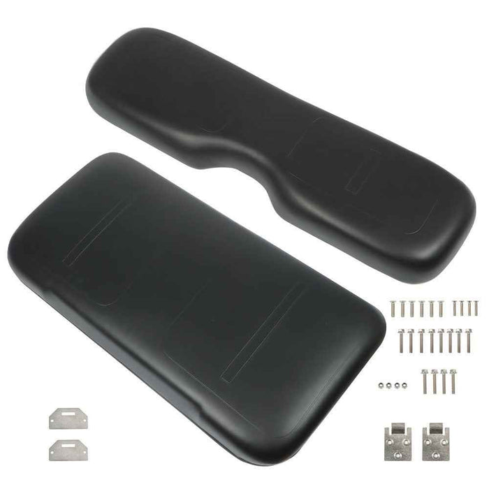 DURAFORCE Black Golf Cart Front Seat Cushion+ Backrest For EZGO Medalist TXT 1994-2013