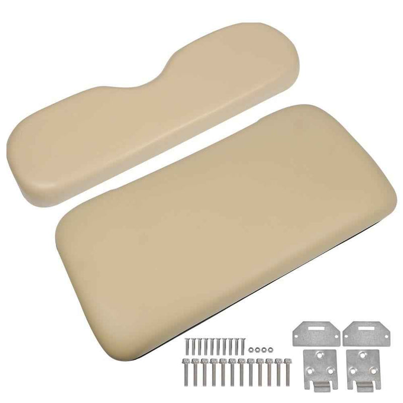 DURAFORCE Fit For E-Z-GO Medalist TXT Models -Tan 1994-2013 W/ Hardware Front Seat Cushion