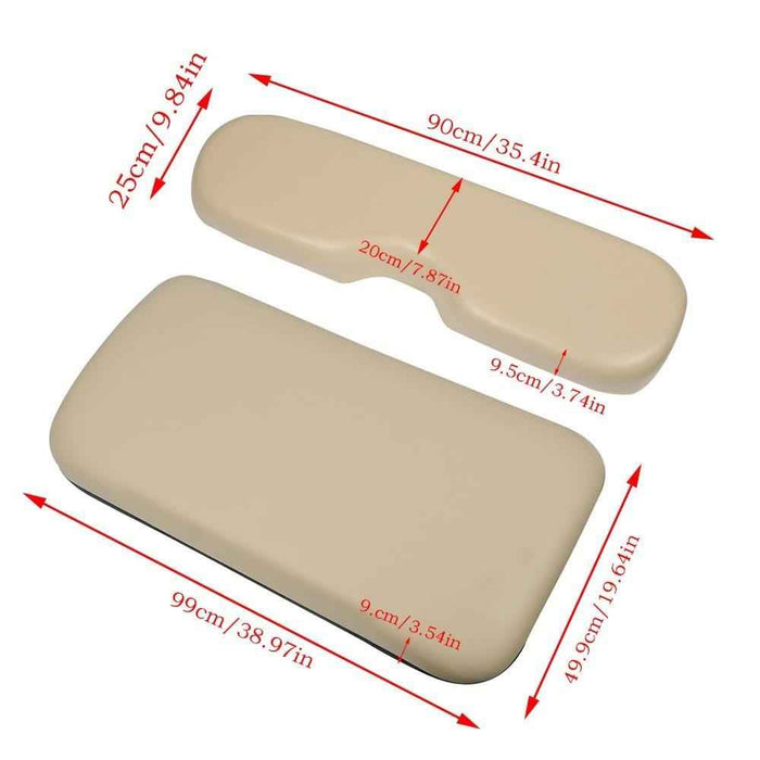 DURAFORCE Fit For E-Z-GO Medalist TXT Models -Tan 1994-2013 W/ Hardware Front Seat Cushion