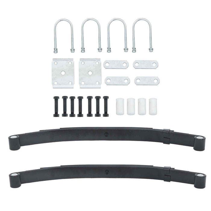 DURAFORCE 3500lb Single Trailer Axle Suspension Kit 1750lb 4 Leaf Springs with U bolt Kit
