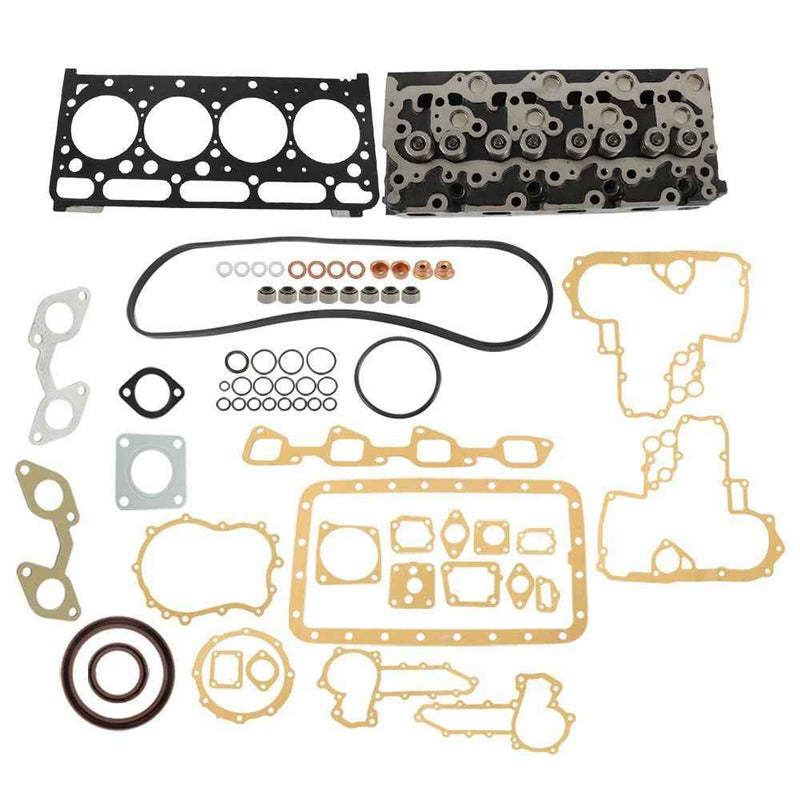 DURAFORCE Complete Cylinder Head W/ Full Gasket Kit For Kubota Tractor