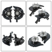 DURAFORCE Pair Front Steering Knuckle & Wheel Hub Bearings For Toyota Highlander 2.4L 3.3L