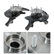 DURAFORCE Pair Front Steering Knuckle & Wheel Hub Bearings For Toyota Highlander 2.4L 3.3L