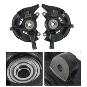 DURAFORCE Pair Front Steering Knuckle & Wheel Hub Bearings For Toyota Highlander 2.4L 3.3L