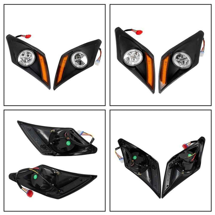 DURAFORCE Fit For Yamaha Drive2 2017+ Golf Cart LED Deluxe Street Legal Set Light Kit New