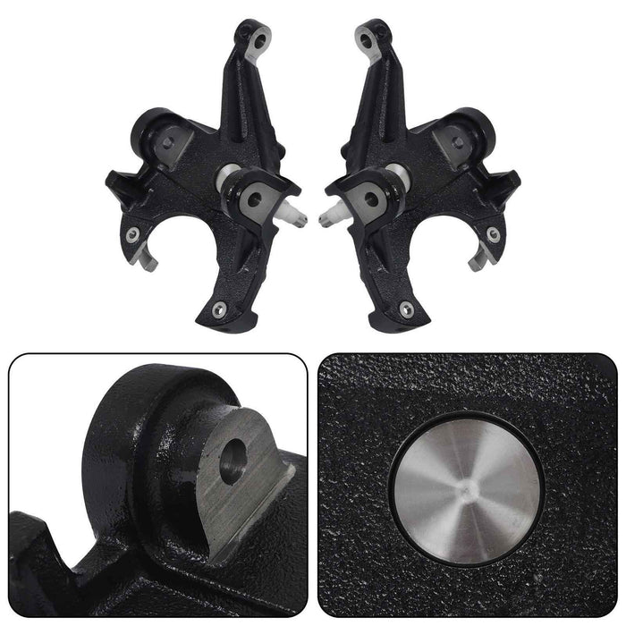 DURAFORCE For Chevrolet C10 Pickup 1973-1974 3" Drop Spindles Lowering Kit 1" Rotor LH RH