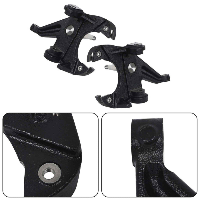 DURAFORCE For Chevrolet C10 Pickup 1973-1974 3" Drop Spindles Lowering Kit 1" Rotor LH RH