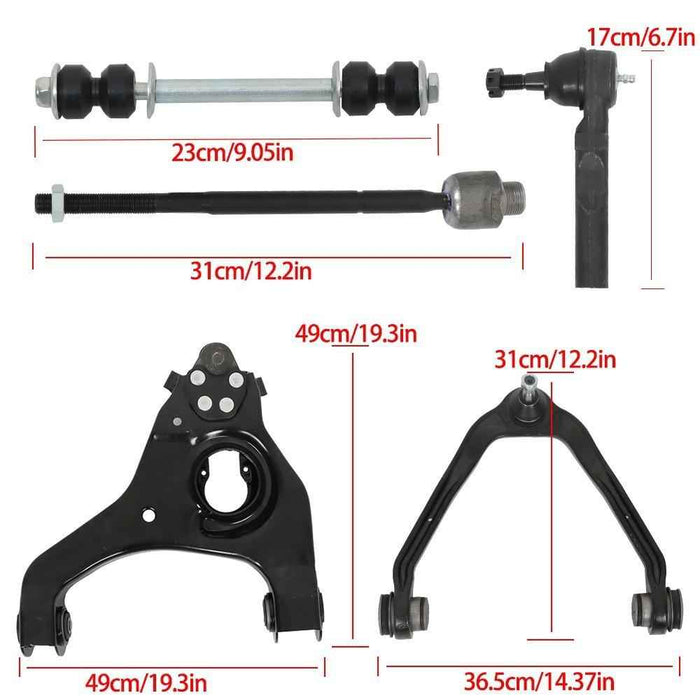 DURAFORCE For Chevy Silverado GMC Sierra 1500 RWD 1999-06 12× Front Upper Control Arm Kit