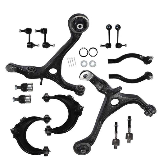 DURAFORCE 14PCS Front Upper Lower Control Arms Sway Bars Kit For Honda Accord 2003-2007