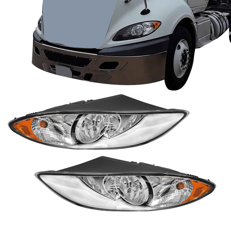 DURAFORCE For International ProStar 08-16 3596016C93 L&R Headlights Headlamp 3596015C93
