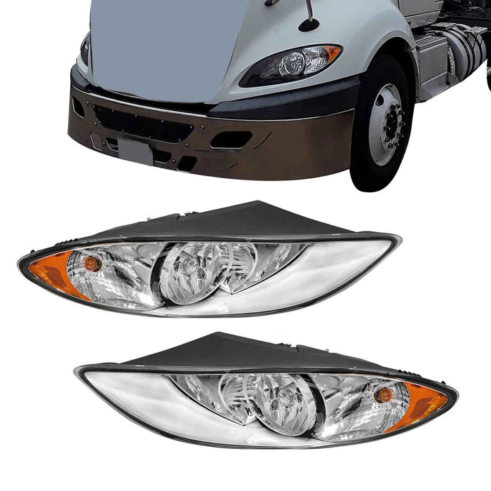 DURAFORCE For International ProStar 08-16 3596016C93 L&R Headlights Headlamp 3596015C93