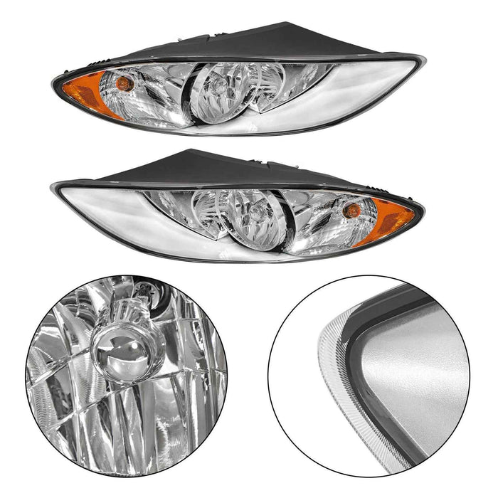 DURAFORCE For International ProStar 08-16 3596016C93 L&R Headlights Headlamp 3596015C93