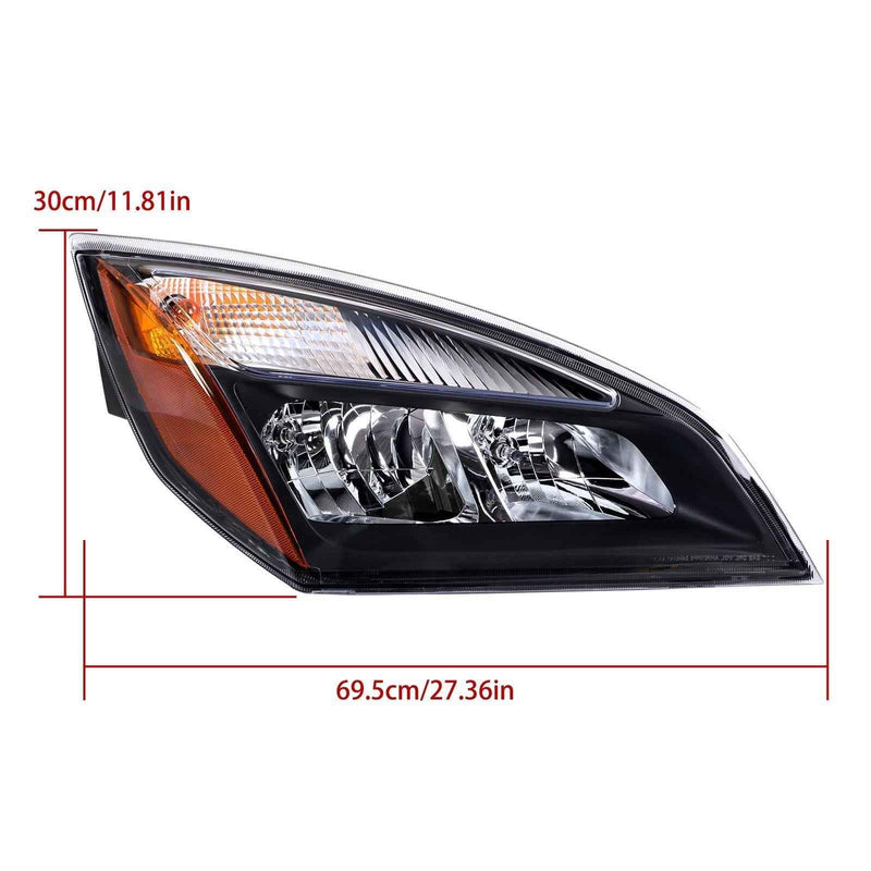 DURAFORCE Right Side Headlamp W/Bulb Headlight A6601512003 For Freightliner Cascadia 18-23