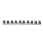 DURAFORCE 4 Pack Rear Wheel Axle Hub Cover Kit Nut Covers Chrome Semi ABS Plastic 33 MM