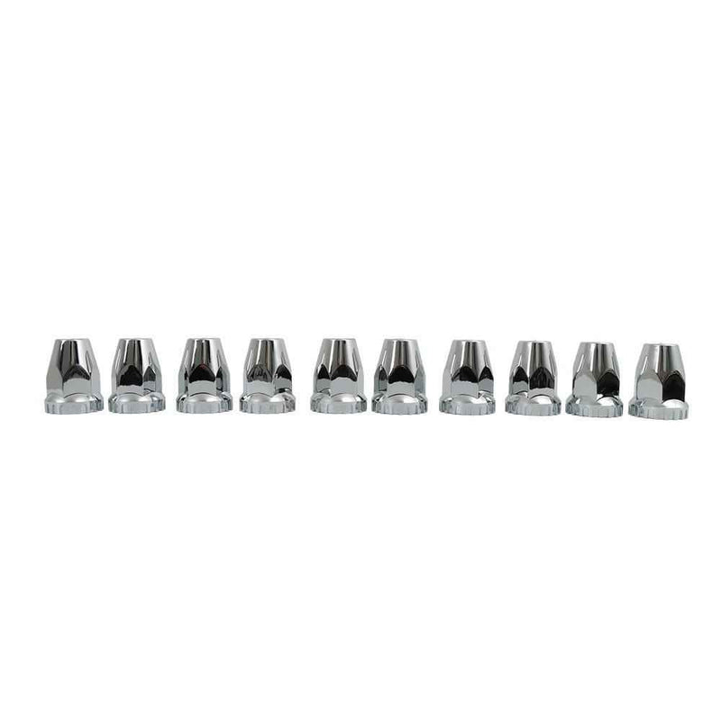 DURAFORCE 4 Pack Rear Wheel Axle Hub Cover Kit Nut Covers Chrome Semi ABS Plastic 33 MM