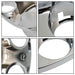 DURAFORCE 4 Pack Rear Wheel Axle Hub Cover Kit Nut Covers Chrome Semi ABS Plastic 33 MM