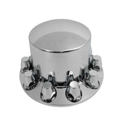 DURAFORCE 4 Pack Rear Wheel Axle Hub Cover Kit Nut Covers Chrome Semi ABS Plastic 33 MM