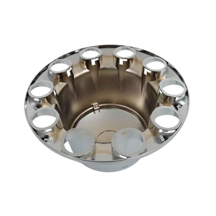 DURAFORCE 4 Pack Rear Wheel Axle Hub Cover Kit Nut Covers Chrome Semi ABS Plastic 33 MM
