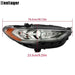 DURAFORCE Headlight Assy For 2017-2019 Ford Fusion Halogen w/LED DRL Chrome Passenger Side
