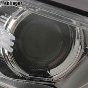 DURAFORCE Headlight Assy For 2017-2019 Ford Fusion Halogen w/LED DRL Chrome Passenger Side