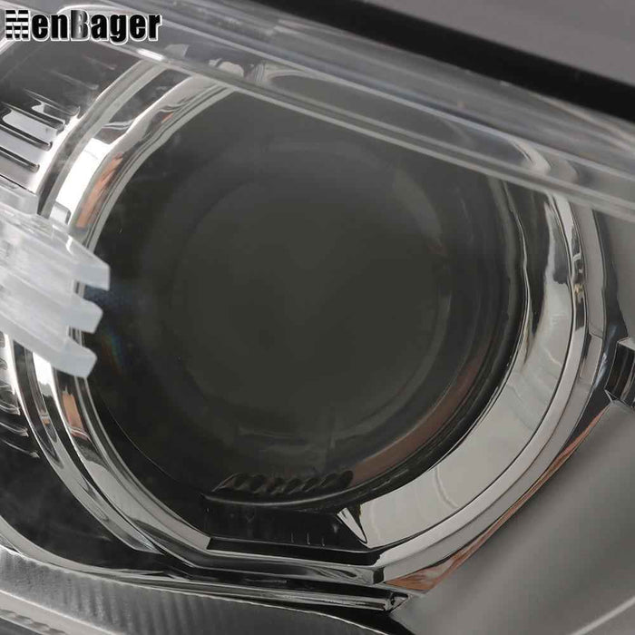 DURAFORCE Headlight Assy For 2017-2019 Ford Fusion Halogen w/LED DRL Chrome Passenger Side