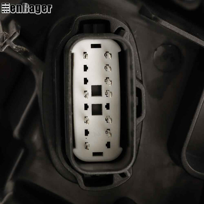 DURAFORCE Headlight Assy For 2017-2019 Ford Fusion Halogen w/LED DRL Chrome Passenger Side