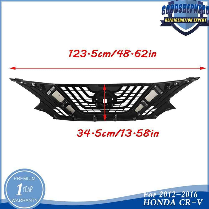 DURAFORCE Front Upper Bumper Grille Plastic Chrome & Black For Nissan Murano 2015 16-2018