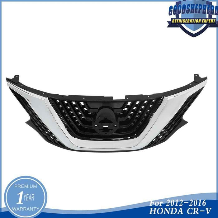 DURAFORCE Front Upper Bumper Grille Plastic Chrome & Black For Nissan Murano 2015 16-2018