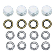 DURAFORCE (Pack of 4) Trailer Axle Kits with 4 on 4" Bolt Idler Hub + 1" Round BT8 Spindle