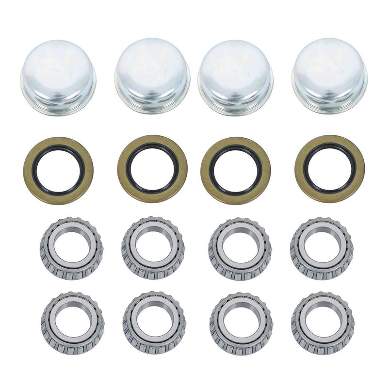 DURAFORCE (Pack of 4) Trailer Axle Kits with 4 on 4" Bolt Idler Hub + 1" Round BT8 Spindle